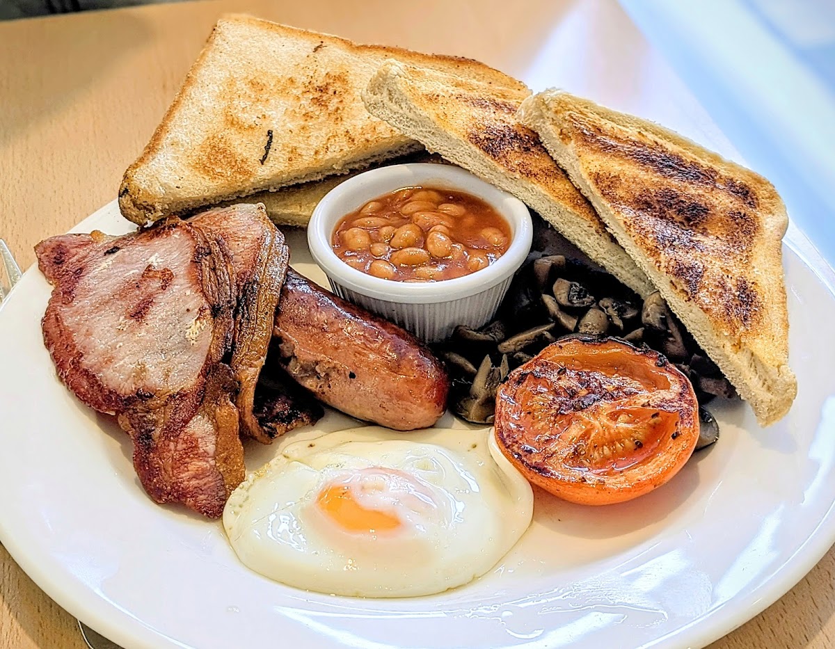 Full English breakfast at Compass Cafe Bar